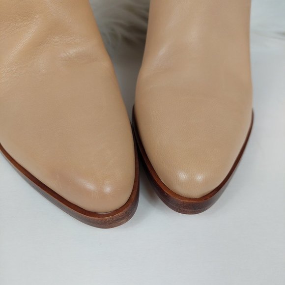 Vince Marlow Smooth Leather Tall Wedge Boots - Picture 10 of 12